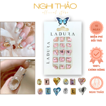 Đá khối nail siêu sáng mix 15 viên size to NGHI THẢO
