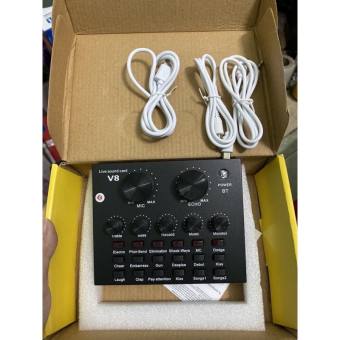 CARD LIVESTREAM SOUND CARD V8 CHUYÊN HÁT KARAOKE VÀ THU ÂM CÓ BLUETOOTH ÂM THANH