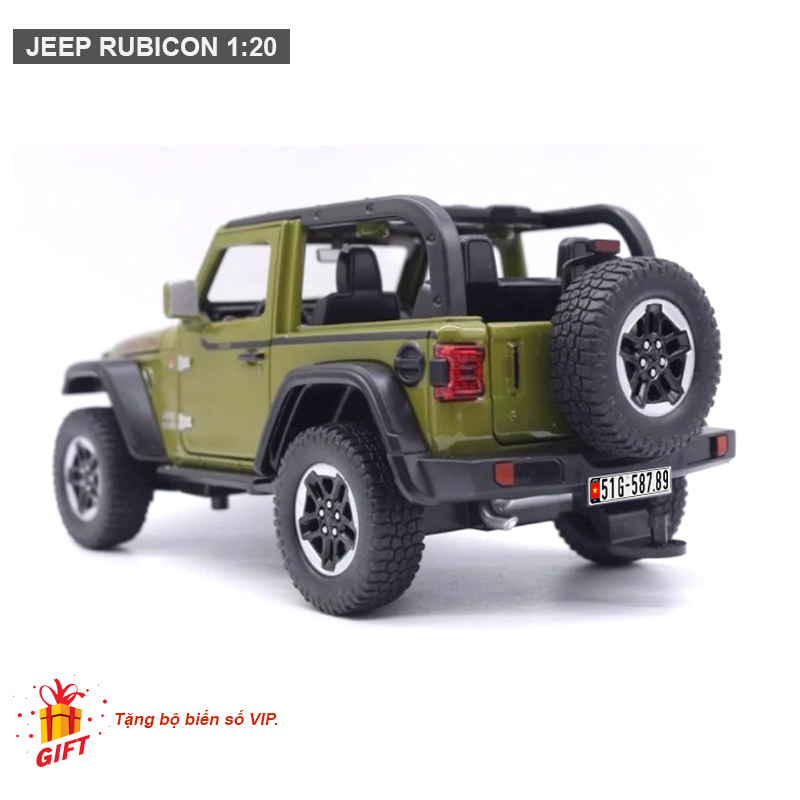 Mô hình xe ô tô Jeep Wrangler Rubicon 1:20 | Kho Đồ Chơi
