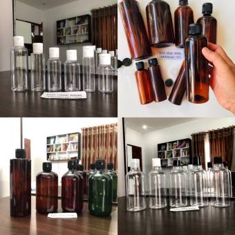 CHAi NHỰA NẮP BẬT Trong, trắng, Đen/ Nắp vặn Đen- Chai nhựa 30ml/ 50ml / 100ml / 150ml - CHAI CHIẾT MỸ PHẨM