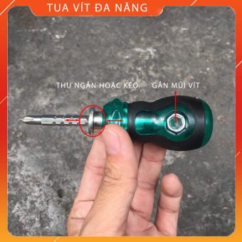 Tua Vít Nhỏ Tuốc Nơ Vít 2 Đầu, Tô Vít 4 Cạnh Mini Đa Năng
