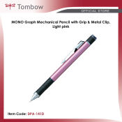 Tombow MONO Graph Mechanical Pencil with Grip & Metal Clip