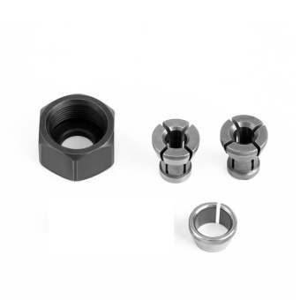 Wendy Đầu chuyển đổi 6mm/6.35mm/8mm Công cụ gia công gỗ với Nut điện Router khắc dao phay phụ kiện Chuck Nut Ống kẹp đàn hồi mũi dao collets