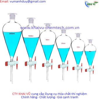 Phễu chiết tinh dầu phễu chiết quả lê các cỡ 60ml - 1000ml
