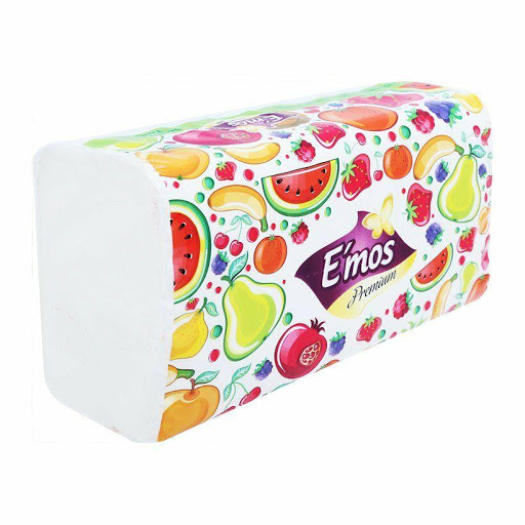 Khăn giấy E'mos lụa hoa quả hộp 230 tờ