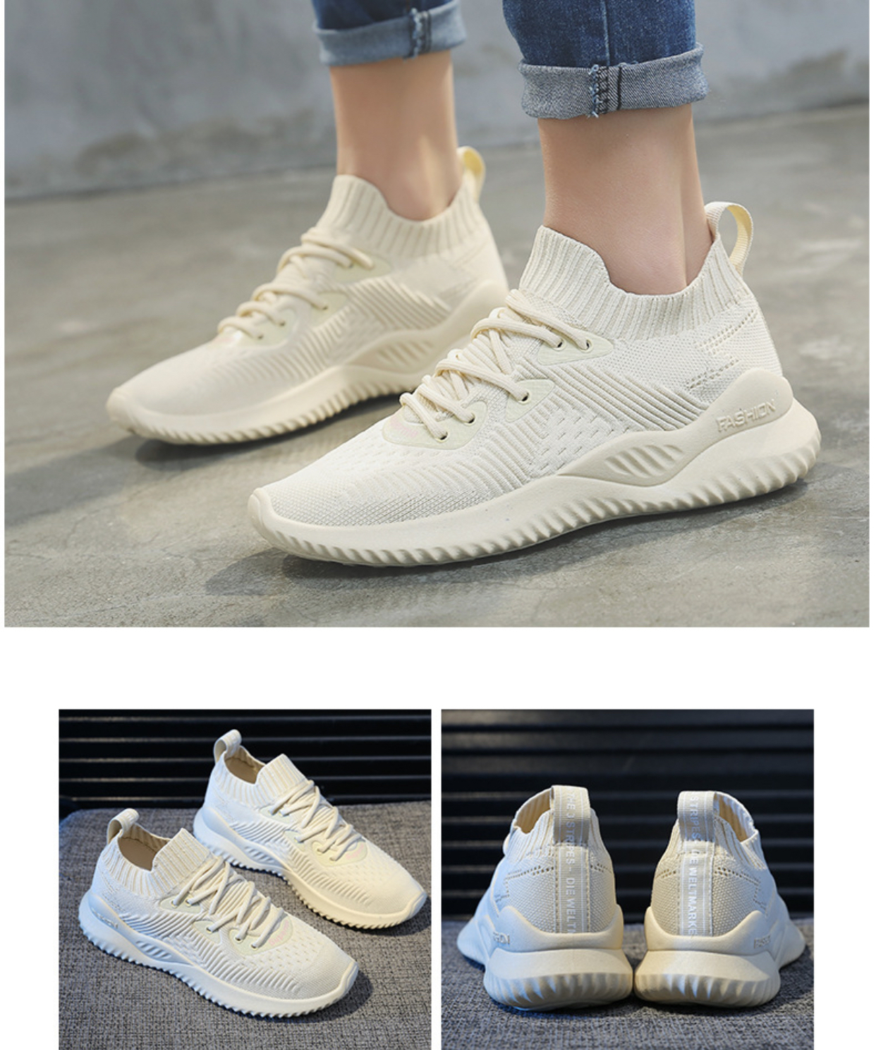 ภาพประกอบของ Kadine รองเท้าผ้าใบผู้หญิง รองเท้าแฟชั่น สไตล์เกาหลี No.A418 แนะนำเพิ่ม1ไซศ์