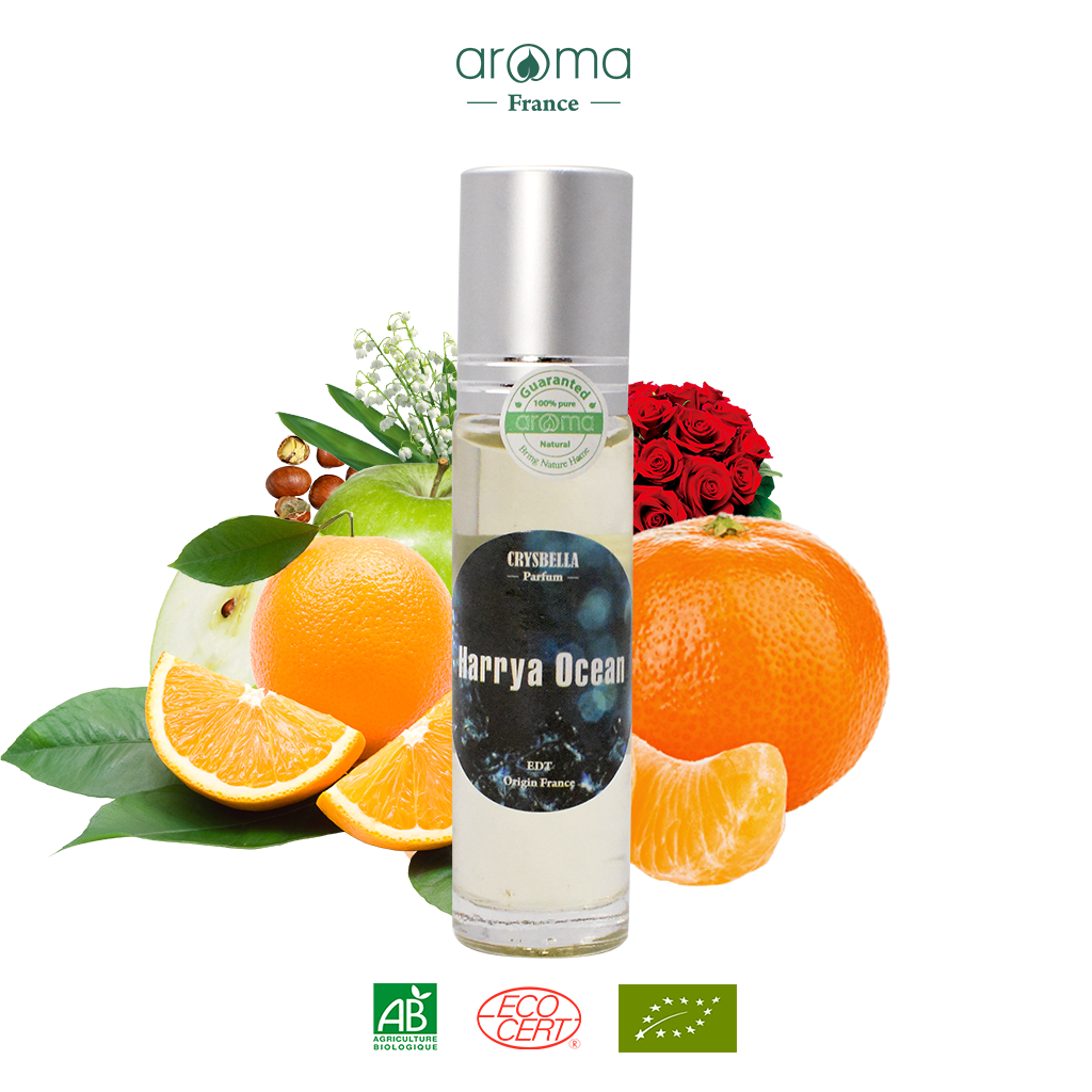 Nước hoa thiên nhiên Aroma hương Hoa nhài hương biển Hoa linh lan Hoa hồng Harrya Ocean perfume không cồn 10ml