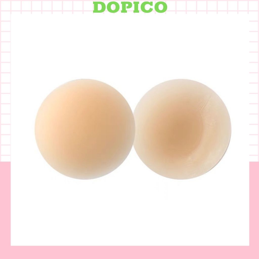 Miếng Dán Ngực Nữ Silicon Tàng Hình Siêu Dính DOPICO Siêu Thật Sử Dụng Nhiều Lần 3233-4444