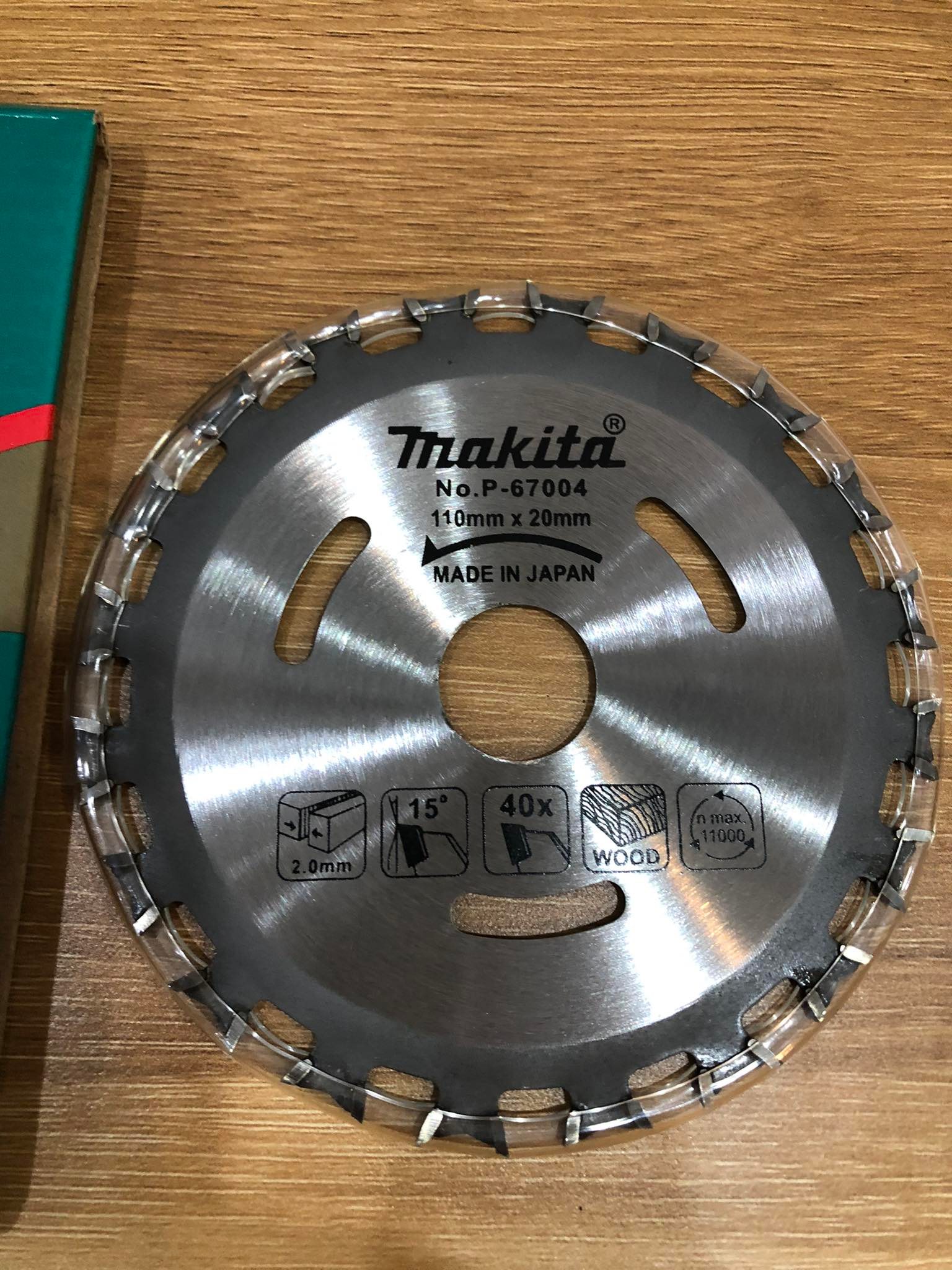 Lưỡi cắt gỗ makita 2 mặt phi d110mm