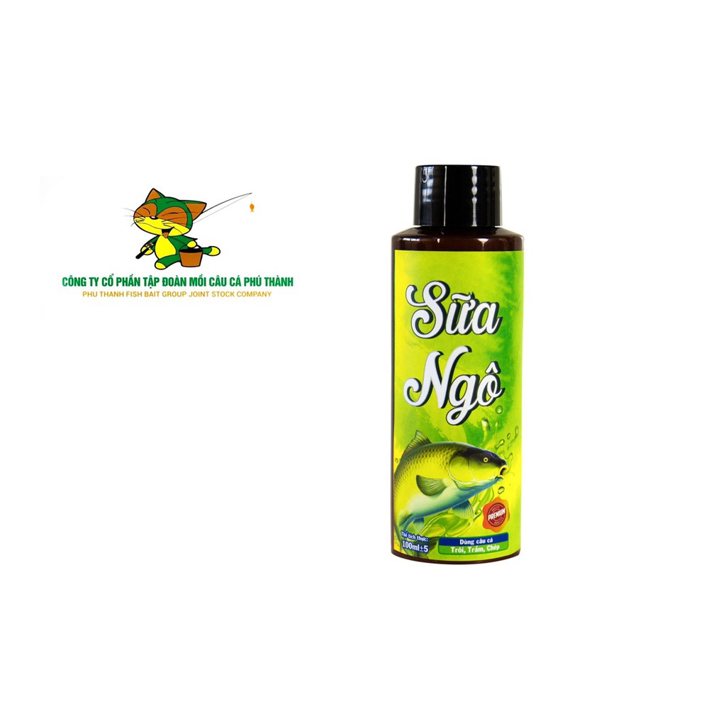 Tinh sữa ngô câu trắm trôi hãng mồi câu phú thành, mồi câu con cáo