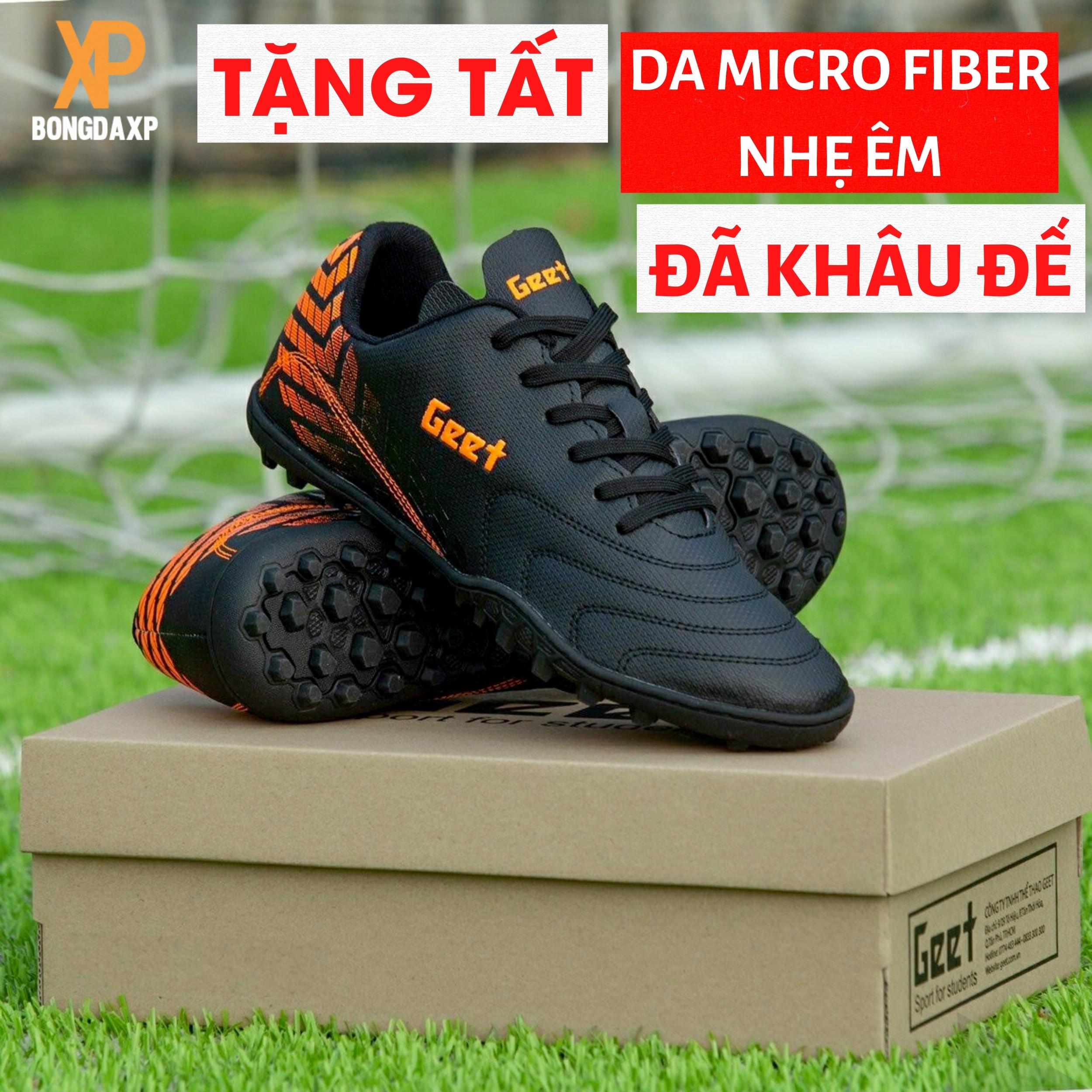 Giày đá bóng, giày đá banh Dageer đen sân cỏ nhân tạo Full hộp