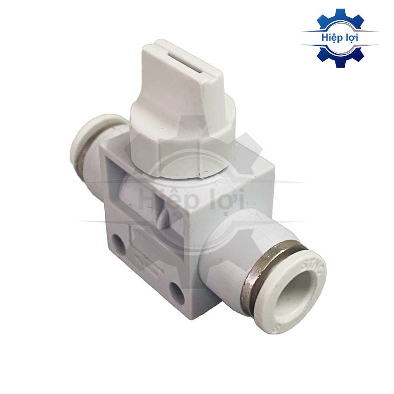 Van khóa 2 đầu ống khí yhvff stnc - cút nối khí nén