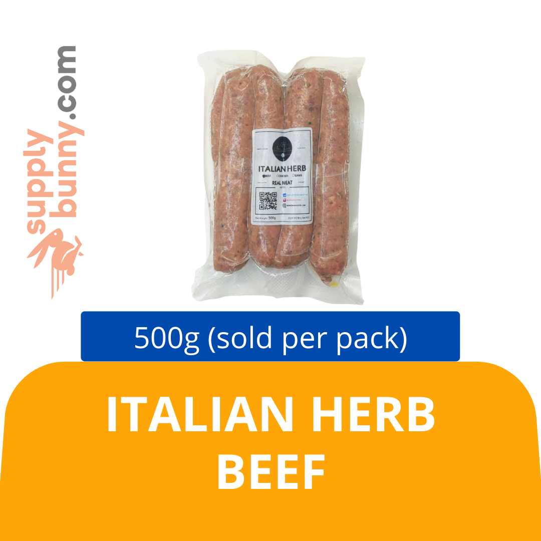 HALAL Italian Herb Beef 8 pcs 500g (sold per pack) Abu Adnan Gourmet