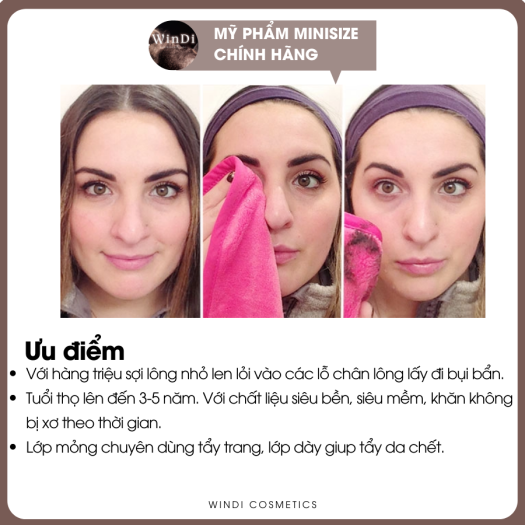 Khăn Tẩy Trang MakeUp Eraser Mini
