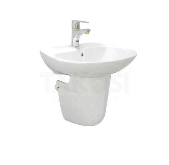 Freeship max-chậu rửa lavabo takosi tkc6606avi treo tường kèm chân lửng