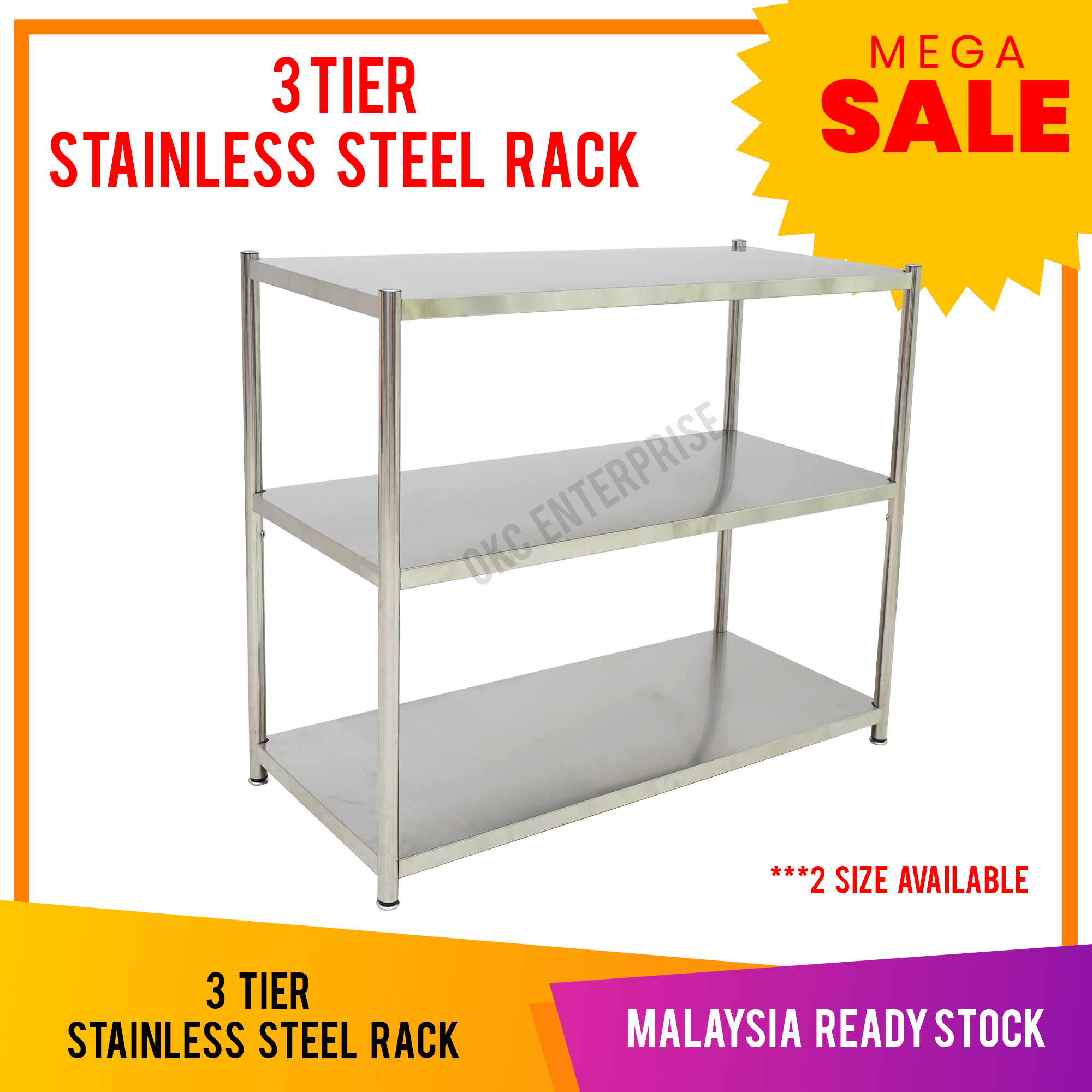 5 Tier Stainless Steel Rack / 5 Layer Stainless Steel Rack / Kitchen  Storage Rack / Multipurpose Premium Rack / Oven Rack / Kitchen Shelf /  Storage Rack