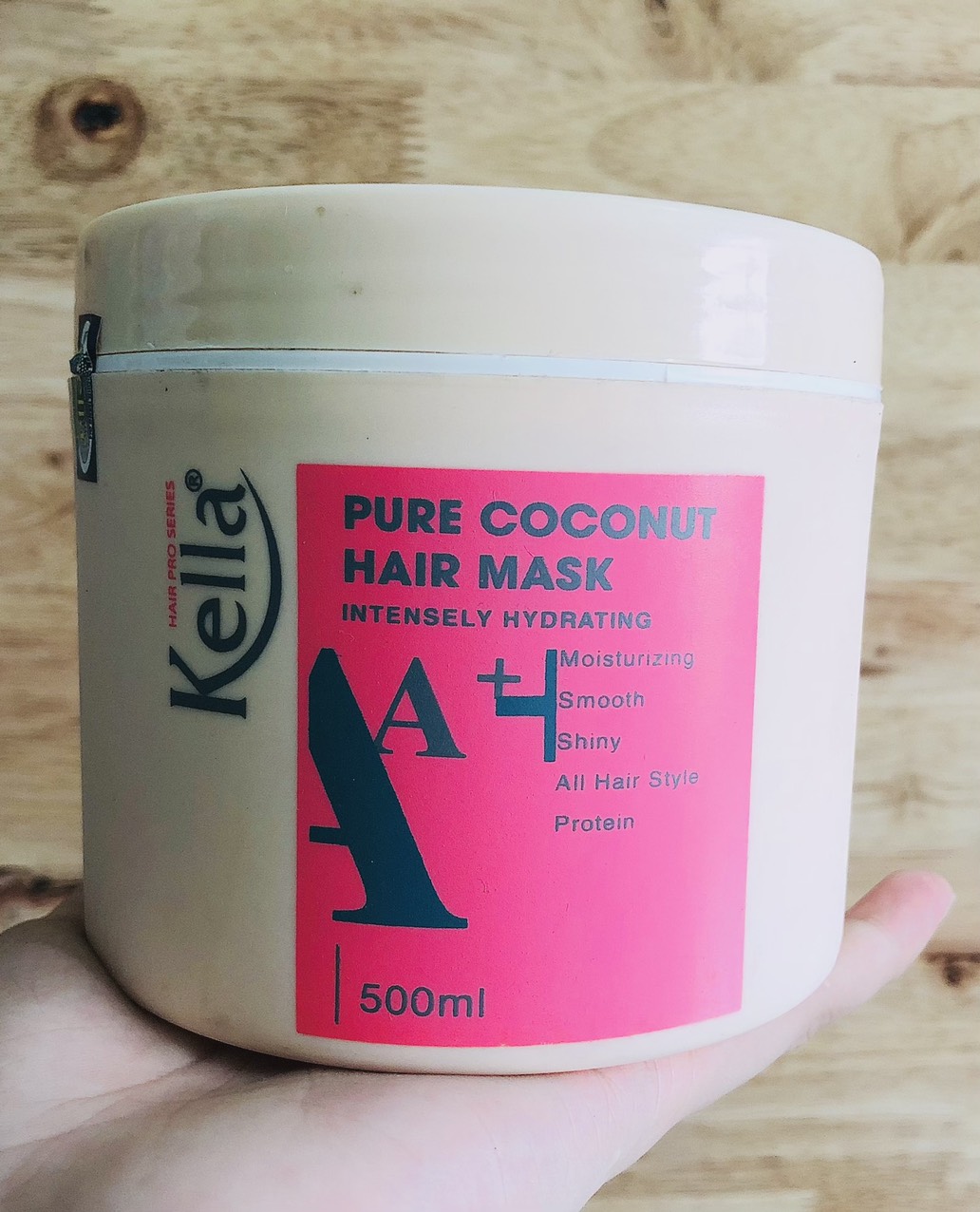 Hấp dầu dừa Kella A+ hồng Pure Coconut 500ml