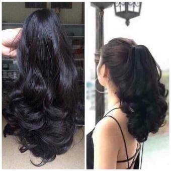 Tóc giả nữ ❤️ Tóc ngoạm  xoăn giả 35cm