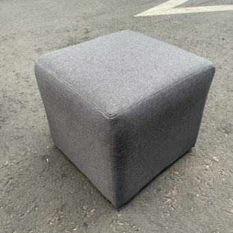 Ghế đôn vuông sofa Bed màu xám vải bố 35 x 35cm - Ghế đôn sofa nhiều màu