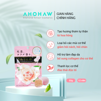 Kẹo Hoa Hồng Collagen Kracie Thơm Cơ Thể Nhật BảnGói 10 viên 32g