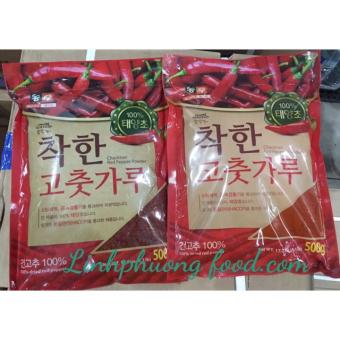 Ớt Bột Hàn Quốc Vẩy Và Mịn 500G (Mịn 500G)
