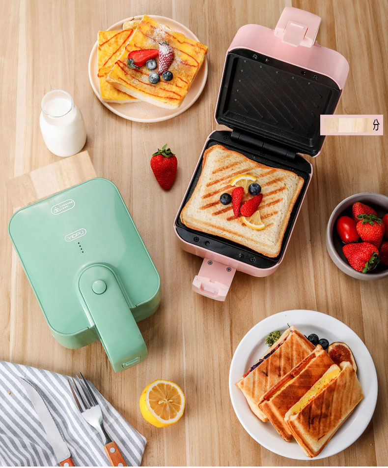 Máy Nướng Bánh Mì Sandwich Bánh Kẹp Đa Năng Dễ Sử Dụng, Rán Trứng, Rán Thịt Chống Dính Tuyệt Đối