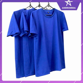 Áo Thun Xanh Dương Xanh Bích Vải Dày Cho Nam Và Nữ