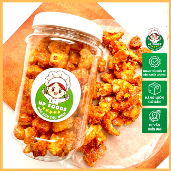 150gr Tóp mỡ mắn tỏi, Tóp mỡ Da Heo sốt mắm tỏi hàng ngon loại đặc biệt siêu gòn, siêu ngon - HP FOODS