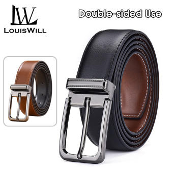 LouisWill Thắt Lưng Nam Thắt Lưng Thời Trang Nam Thắt Lưng Hai Mặt Thắt Lưng Da Thật Dây Đeo Công Sở Thường Ngày Thắt Lưng Nam Thắt Lưng Quần Jean Cho Nam