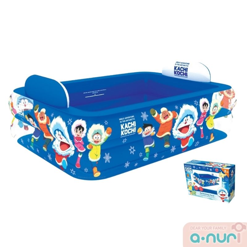 Disney ลิขสิทธิ์แท้ สระเป่าลม ลิขสิทธิ์แท้ สระว่ายน้ำ 2 เมตร 2 ชั้น กันลื่น ลายเบ็นเท็น โดราเอมอน คิตตี้ ริรัคคุมะ ซูมซูม ขนาด 200x150x50 ซม. swimming ราคา 1,290 บาท*ส่งฟรี