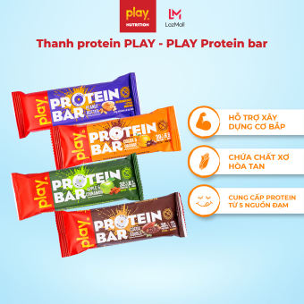 Thanh protein PLAY - Bánh dinh dưỡng tăng cơ, giảm cân PLAY Protein bar