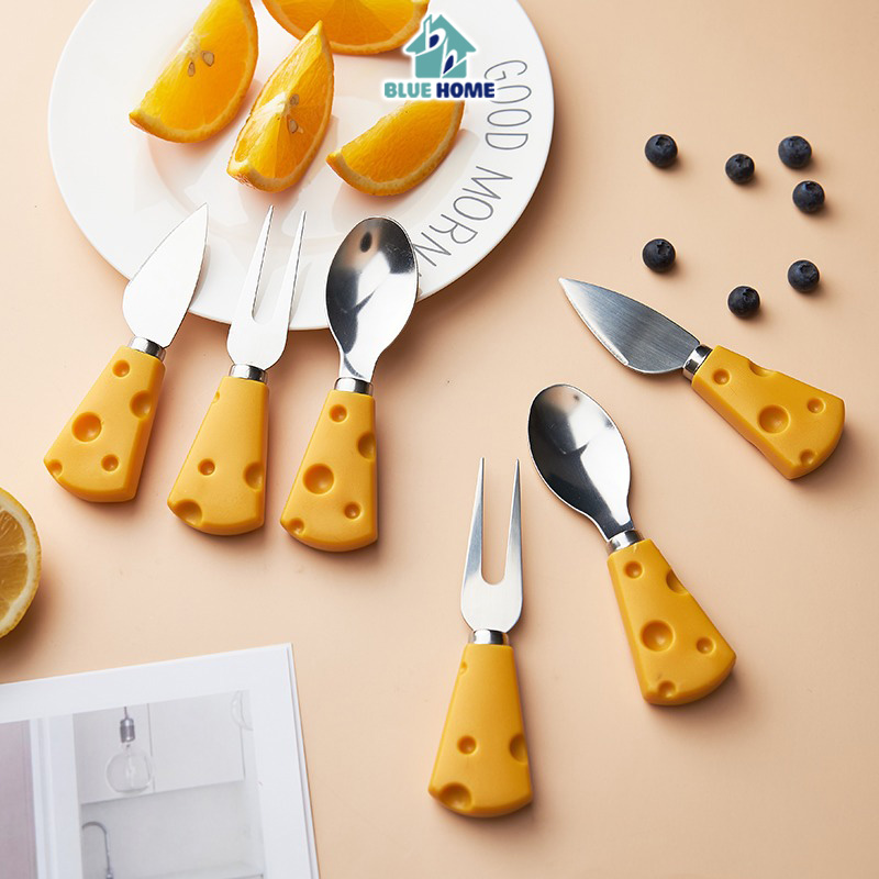 Dụng Cụ Ăn Dặm Cho Bé Bộ Thìa Đũa Dĩa Dao Phô Mai Cá Nhân Decor Văn Phòng