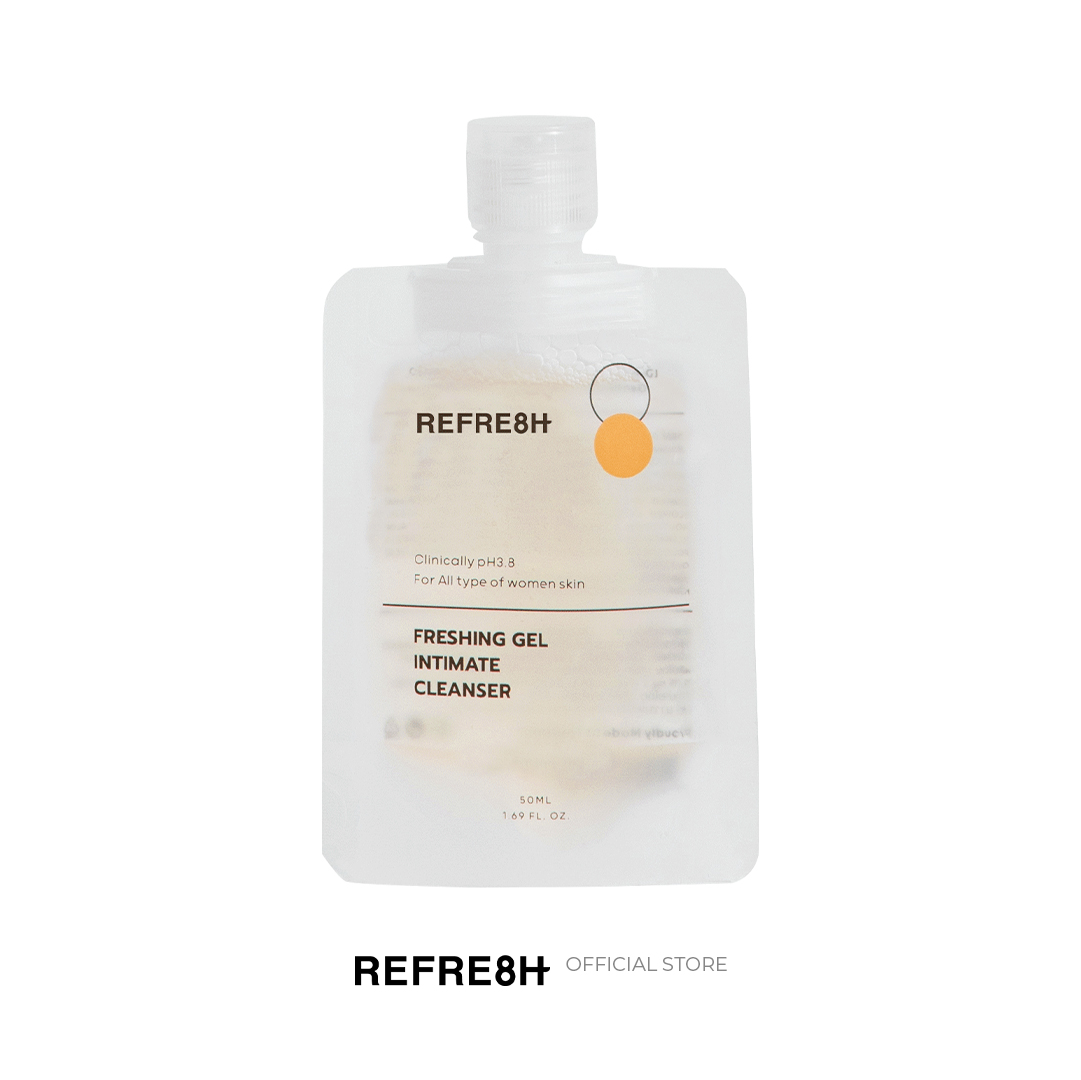 [ไซส์มินิ50ml.1ชิ้น ] Refre8h รีเฟรช เจลทำความสะอาดจุดซ่อนเร้น ลดตกขาว ลดกลิ่น ลดการระคายเคือง