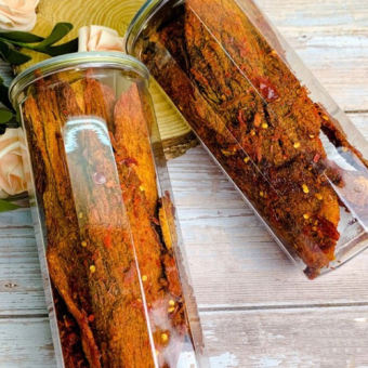 300G Hũ Khô Bò Miếng loại ngon - ăn vặt - hàng tết