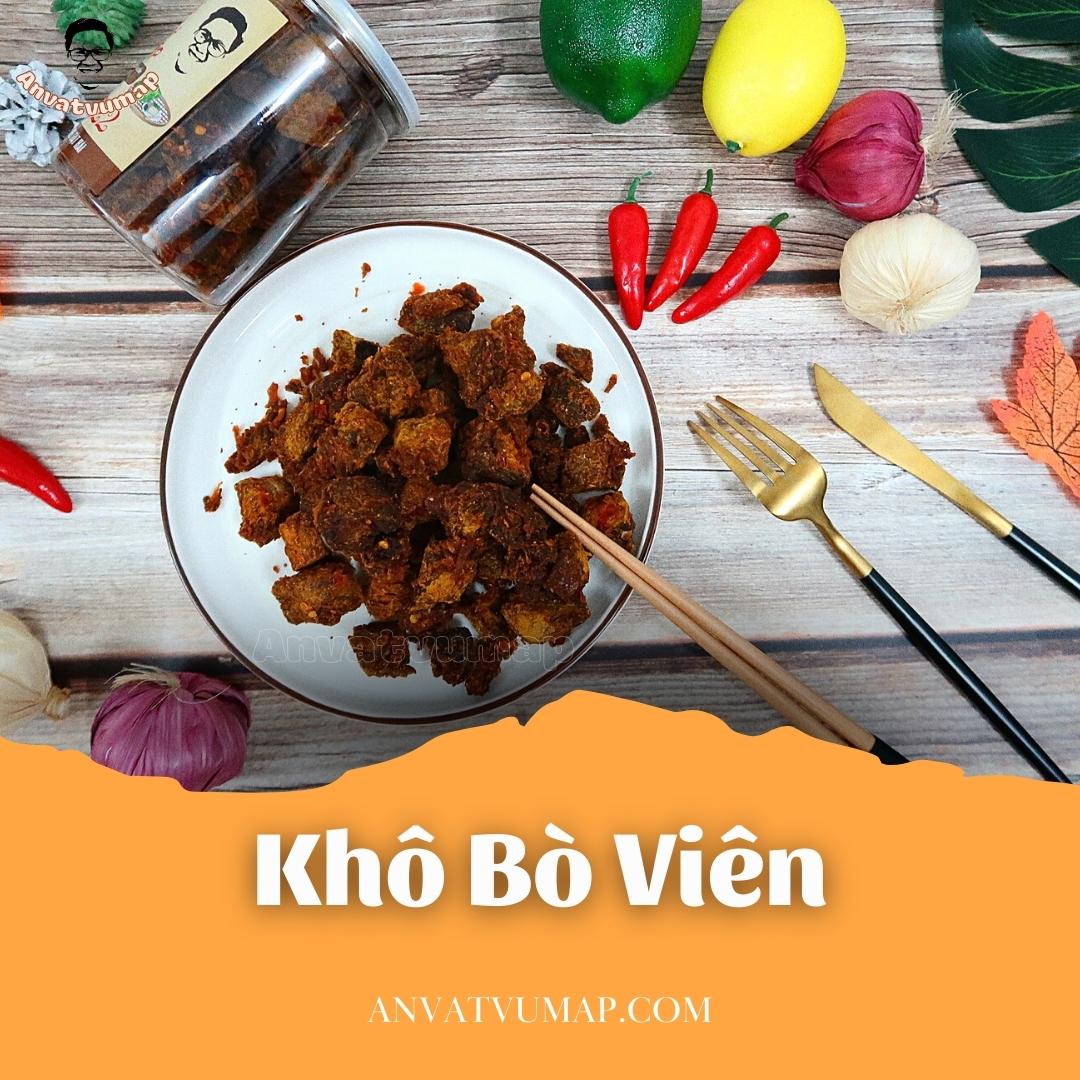 Khô bò viên cay mềm 300gr - loại siêu ngon đậm vị loại 1