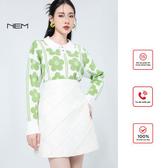 ÁO LEN HOA THIẾT KẾ NEM FASHION 3 TONE MÀU AL62342