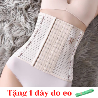 Gen nịt bụng định hình mẫu mới nhiều nấc cài - có 4 thanh chống cuộn kim loại cao 25cm - miếng nâng bụng - đai nịch bụng - gen bụng tạo vòng eo thon gọn - đai nịt bụng chống cuộn - HIN Fashion G02