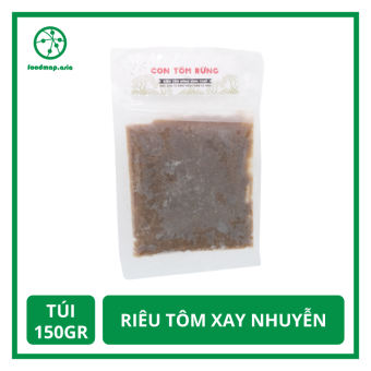 Riêu Tôm Xay Nhuyễn (Nguyên Con) Con Tôm Rừng Túi 150Gr - Foodmap