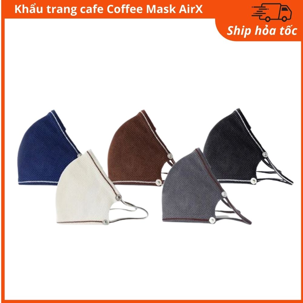 Khẩu trang Y Tế Kháng Khuẩn Cafe 3D Mask AirX COFFEE MASK
