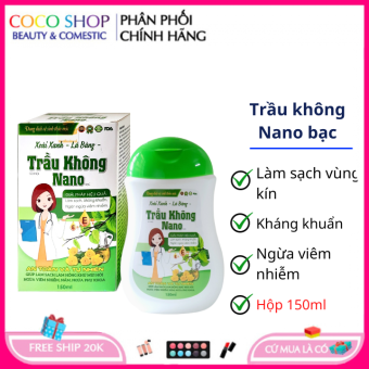 Dung dịch vệ sinh thảo mộc trầu không nano bạc giúp làm sạch kháng khuẩn – hộp 150ml