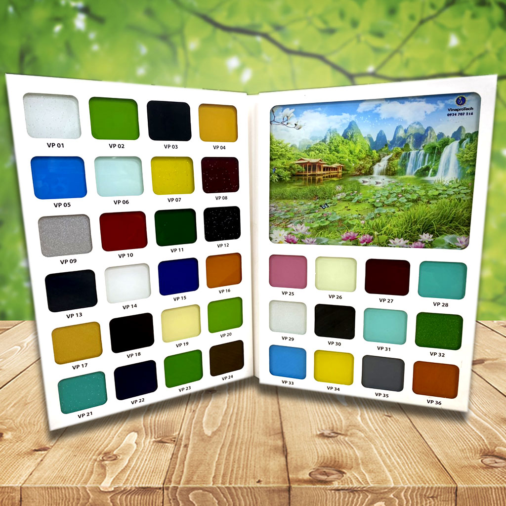 Catalogue bảng màu pha sơn kính Vinaprotech