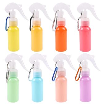 Bình Xịt Macaron Màu Ngẫu Nhiên 60ML Có Móc Khóa/Hộp Rỗng Nhựa Mini Cầm Tay Cho Nước Hoa Mỹ Phẩm