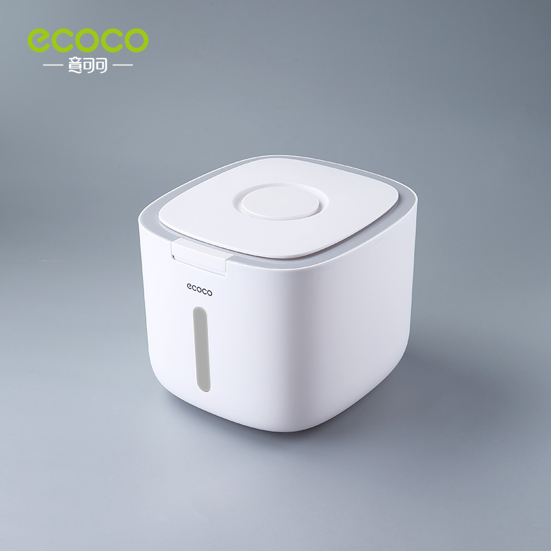 Ebco Rice Container Rack Rice Storage Container 5KG 10KG Sealed Rice Dispenser Moisture-Proof ...