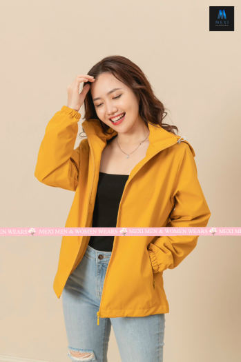 Áo khoác gió nữ 2 lớp cao cấp Hidoli, áo gió nữ 2 lớp chống nước