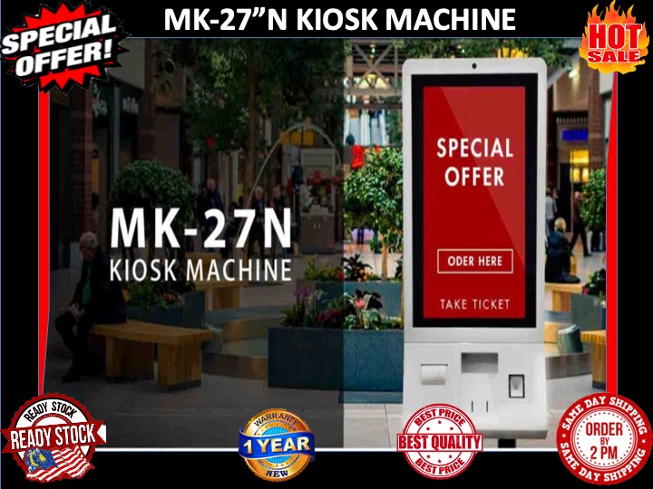 🇲🇾Ready Stock 🇲🇾 MK27N-Kiosk Terminal 27” Capicity touch screen monitor