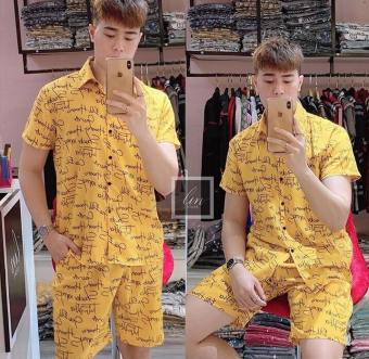 Hữu Quyền Store [ GIẢM GIÁ SỐC ] Bộ Đồ Ngủ Pijama Cộc Cộc CC LV Nam Nữ Chất Liệu Kate Thái Họa Tiết Cực Đẹp