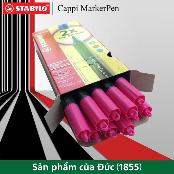 Combo Bút lông dầu STABILO Cappi MarkerPen 3/6/10 cây