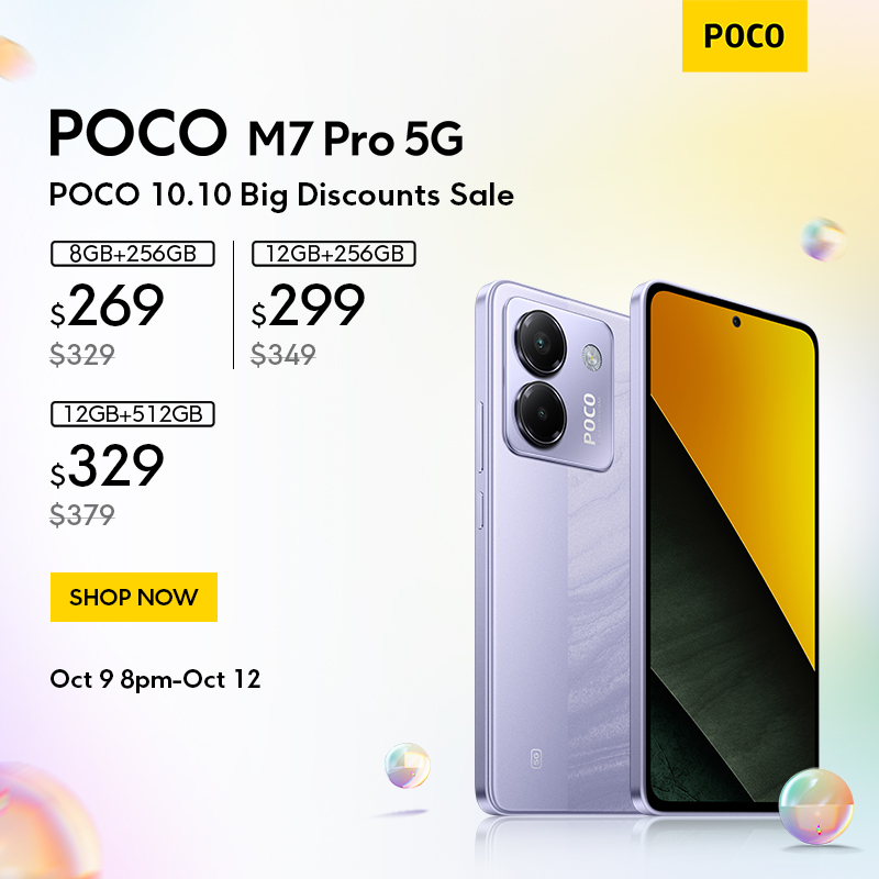 Poco M7 Pro 5G - 12Gb Ram 256Gb Storage Dimensity 7025-Ultra Local