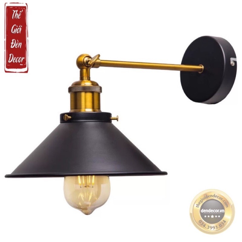 Đèn treo tường cổ điển đèn tường đĩa sâu lòng vintage 22cm 26cm