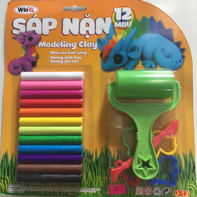 Sáp đất nặn 12 màu winq d-12